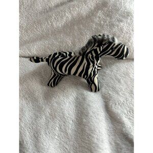 Weighted Unbranded Plush Small Satin Zebra Stuffed Animal Lovey READ Handmade?